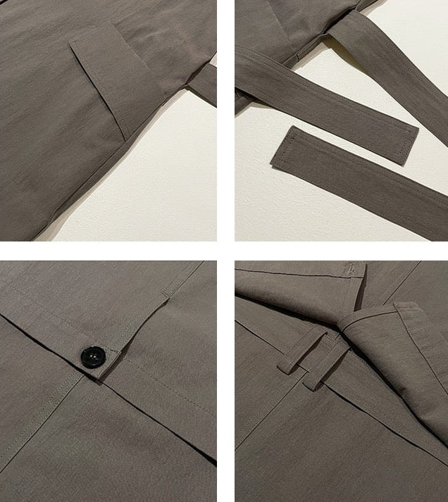 Elowen İpek Karışımlı Oversize Trençkot