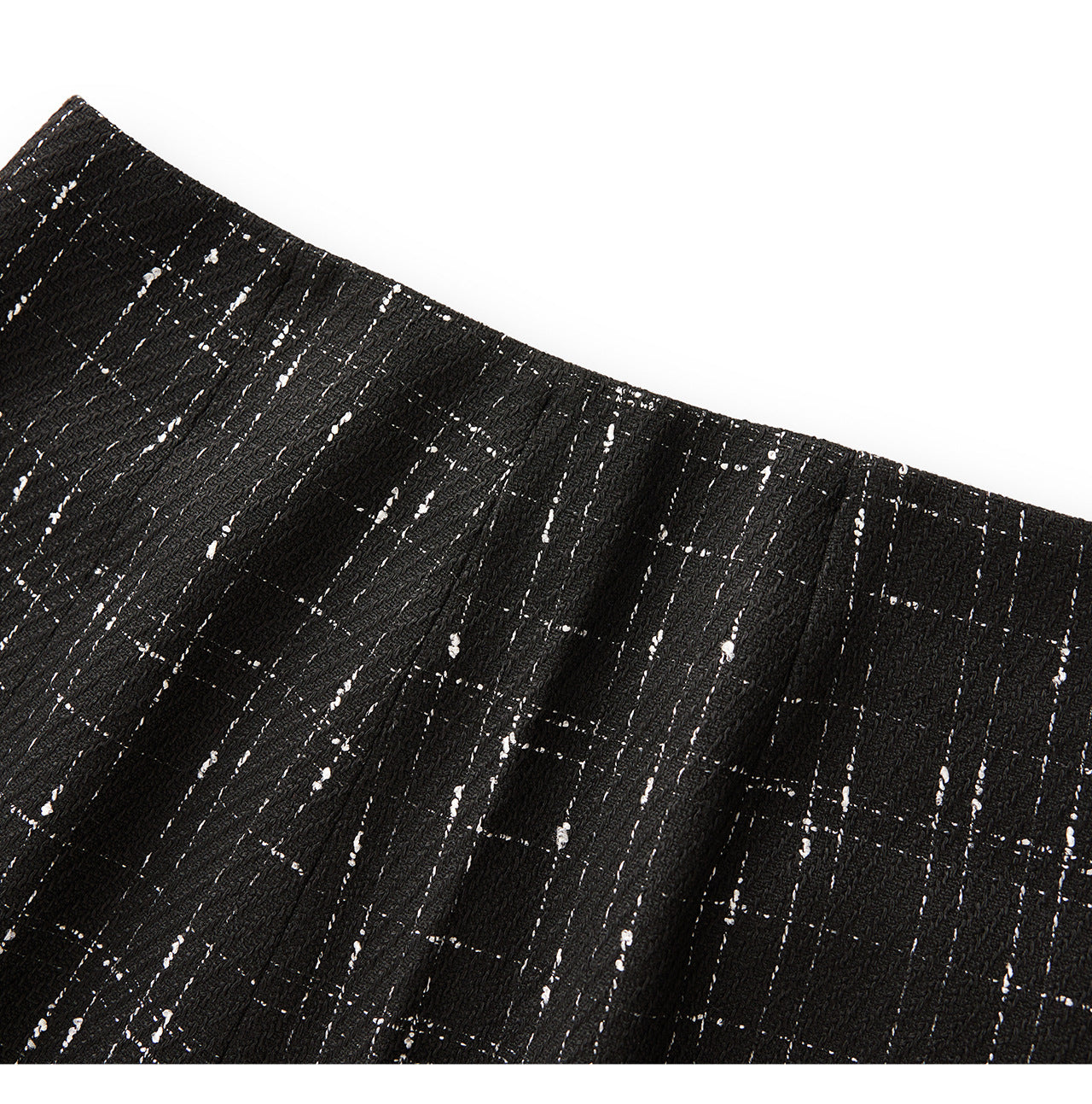 Zamansız Ekoseli Chanel Esintili Bel Vurgulu Üst + Şık Mini Etek Takımı