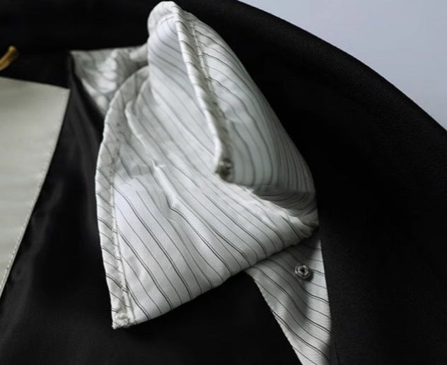 Lüks Yün Dokulu Oversize Uzun Blazer Ceket