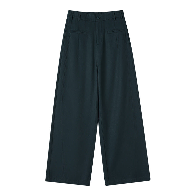 Yüksek Bel Tencel Keten Geniş Paça Pantolon