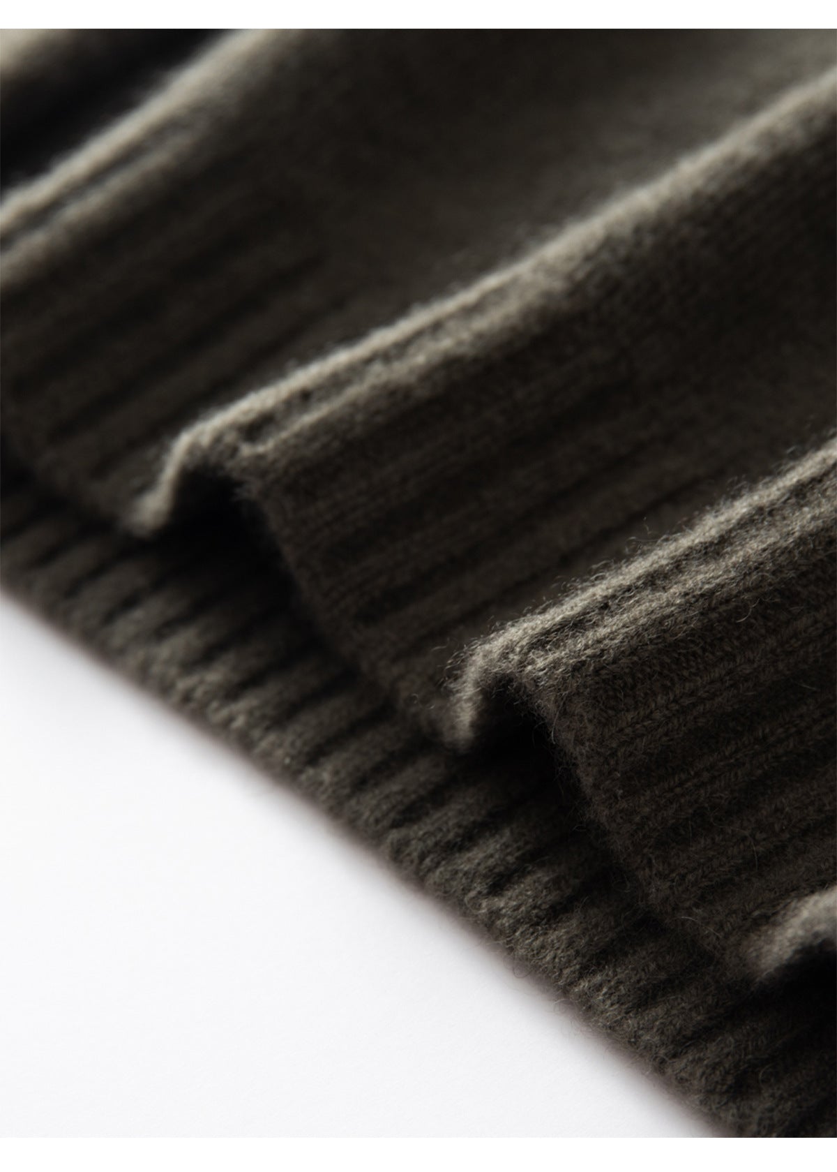 İşlemeli %100 Saf Kaşmir Yuvarlak Yaka Kazak