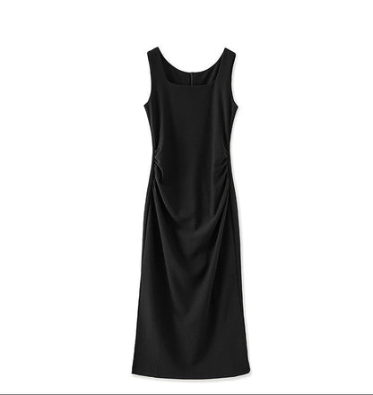 Amélie Noir Maxi Elbise