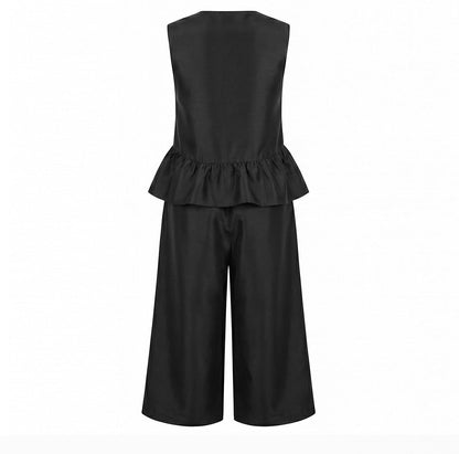 Emilia Luxe Yelek ve Crop Pantolon Takımı