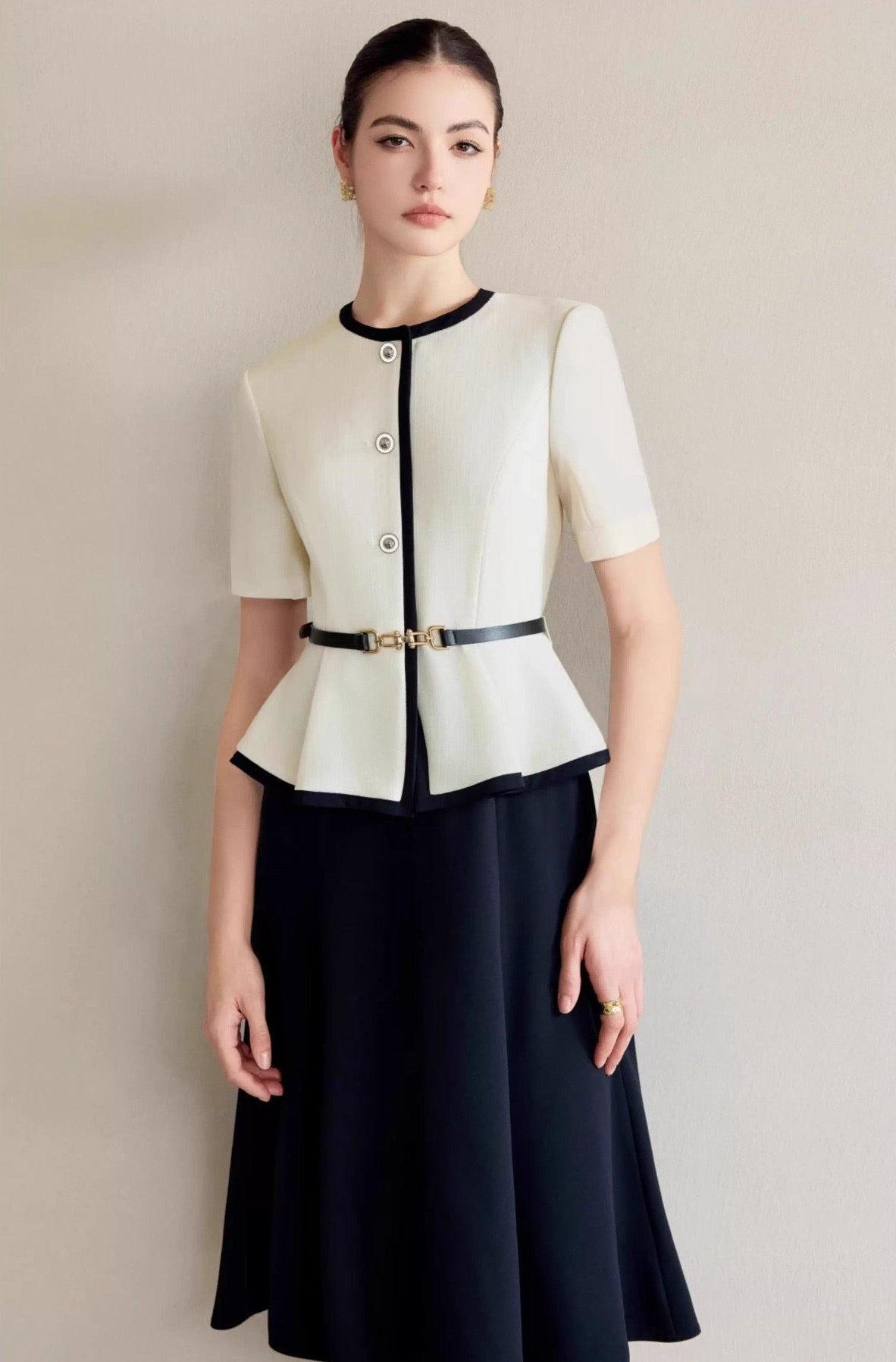 Charlotte Contrast Midi Dress
