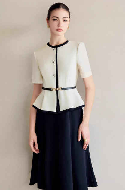 Charlotte Contrast Midi Dress