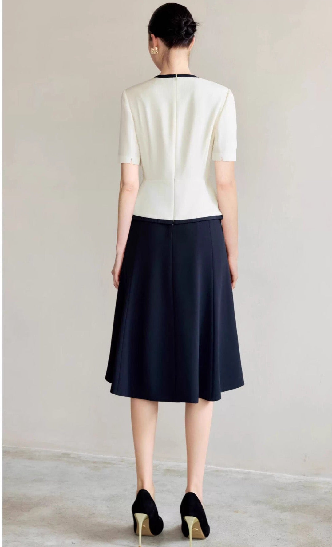 Charlotte Contrast Midi Dress