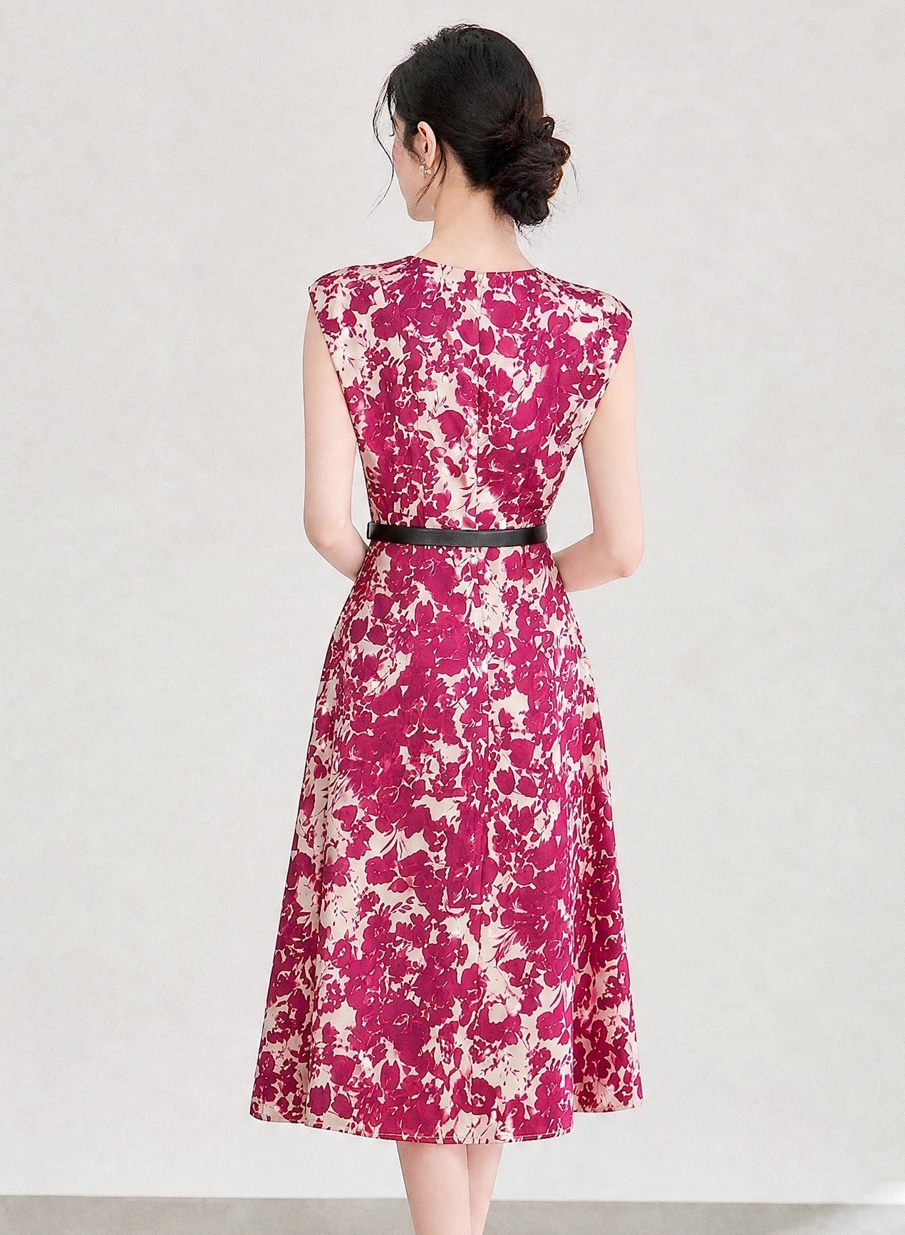 Rosalie %100 Pamuk Midi Elbise