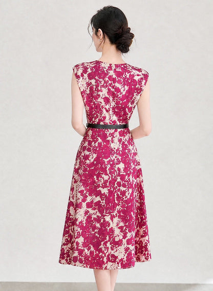 Rosalie %100 Pamuk Midi Elbise
