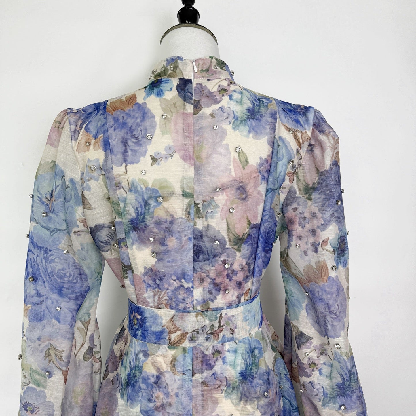 Rosalie Vintage Çiçek Desenli Maxi Elbise