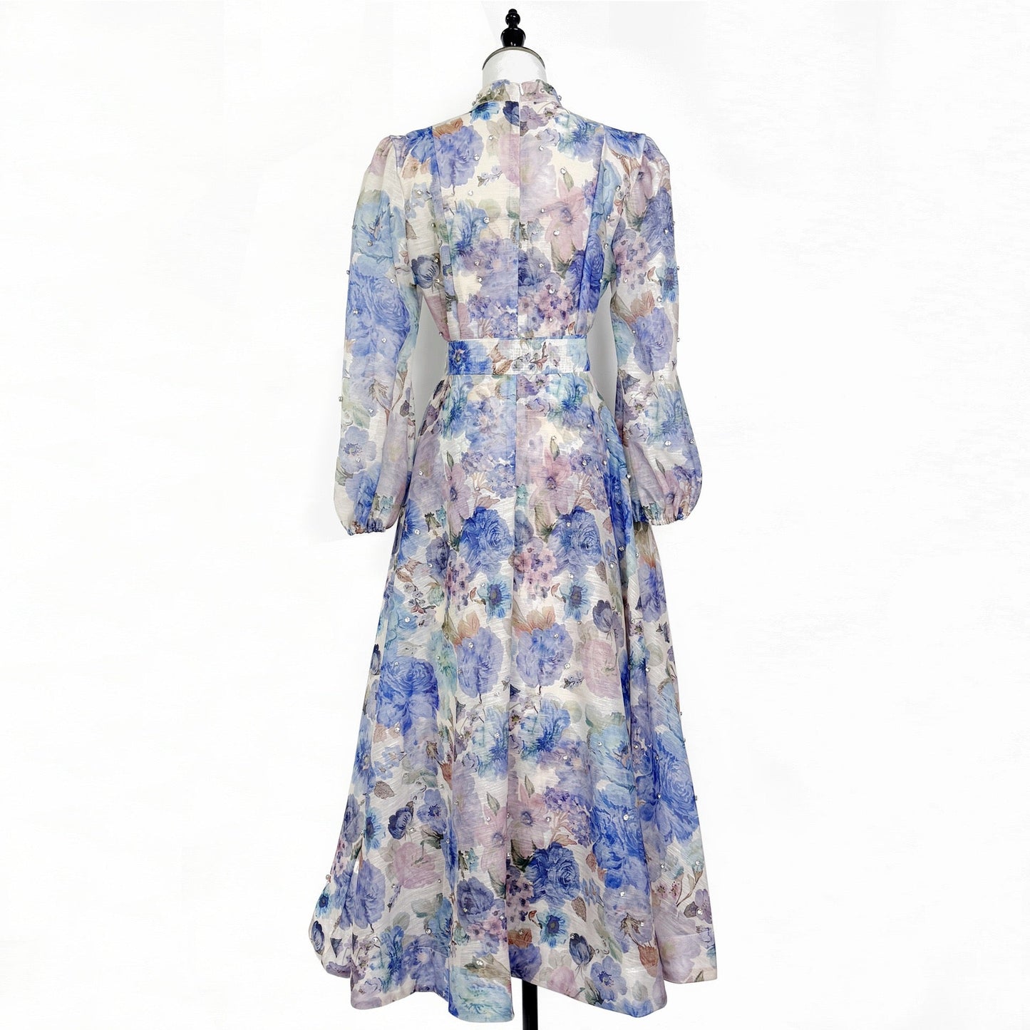 Rosalie Vintage Çiçek Desenli Maxi Elbise