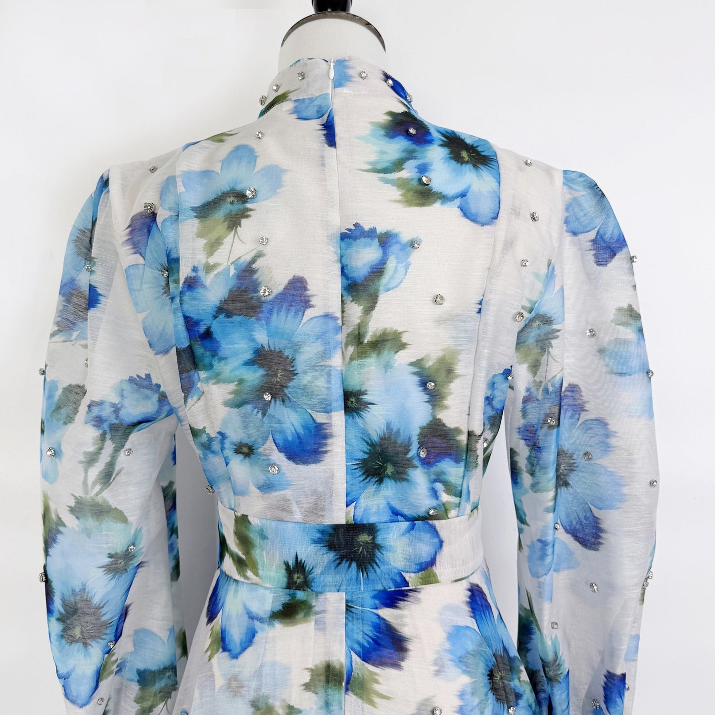 Rosalie Vintage Çiçek Desenli Maxi Elbise
