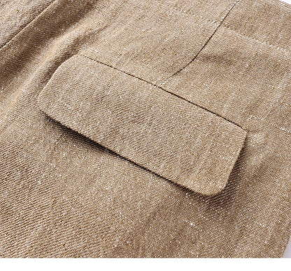 Avery %99 Keten Geniş Paça Pantolon