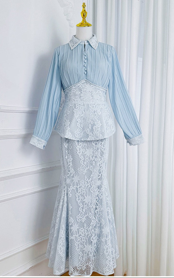 Zarif Kesim İkili Etek Takım