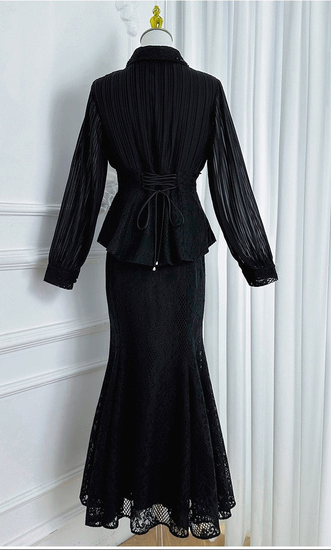 Zarif Kesim İkili Etek Takım