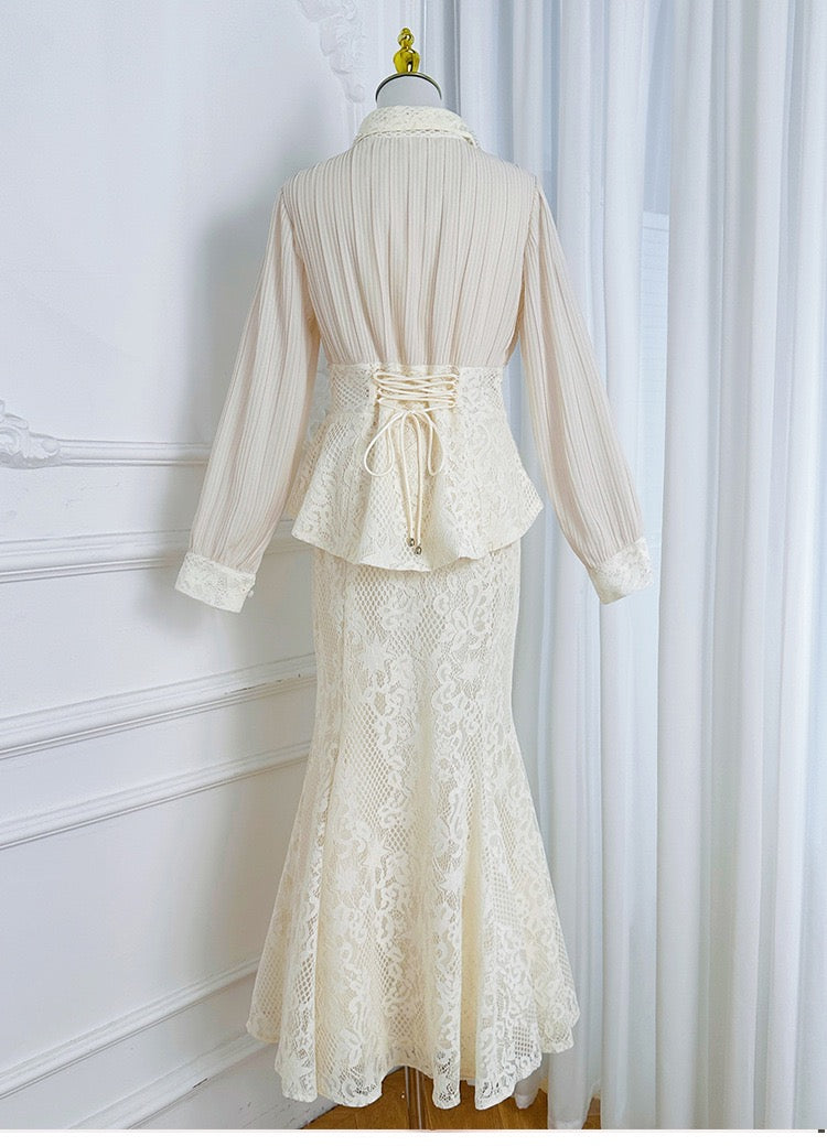 Zarif Kesim İkili Etek Takım