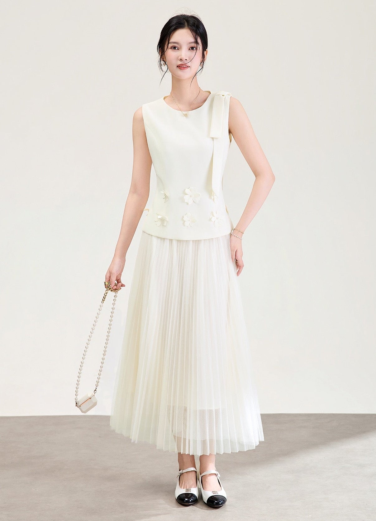 Camille Floral Tulle Skirt Set