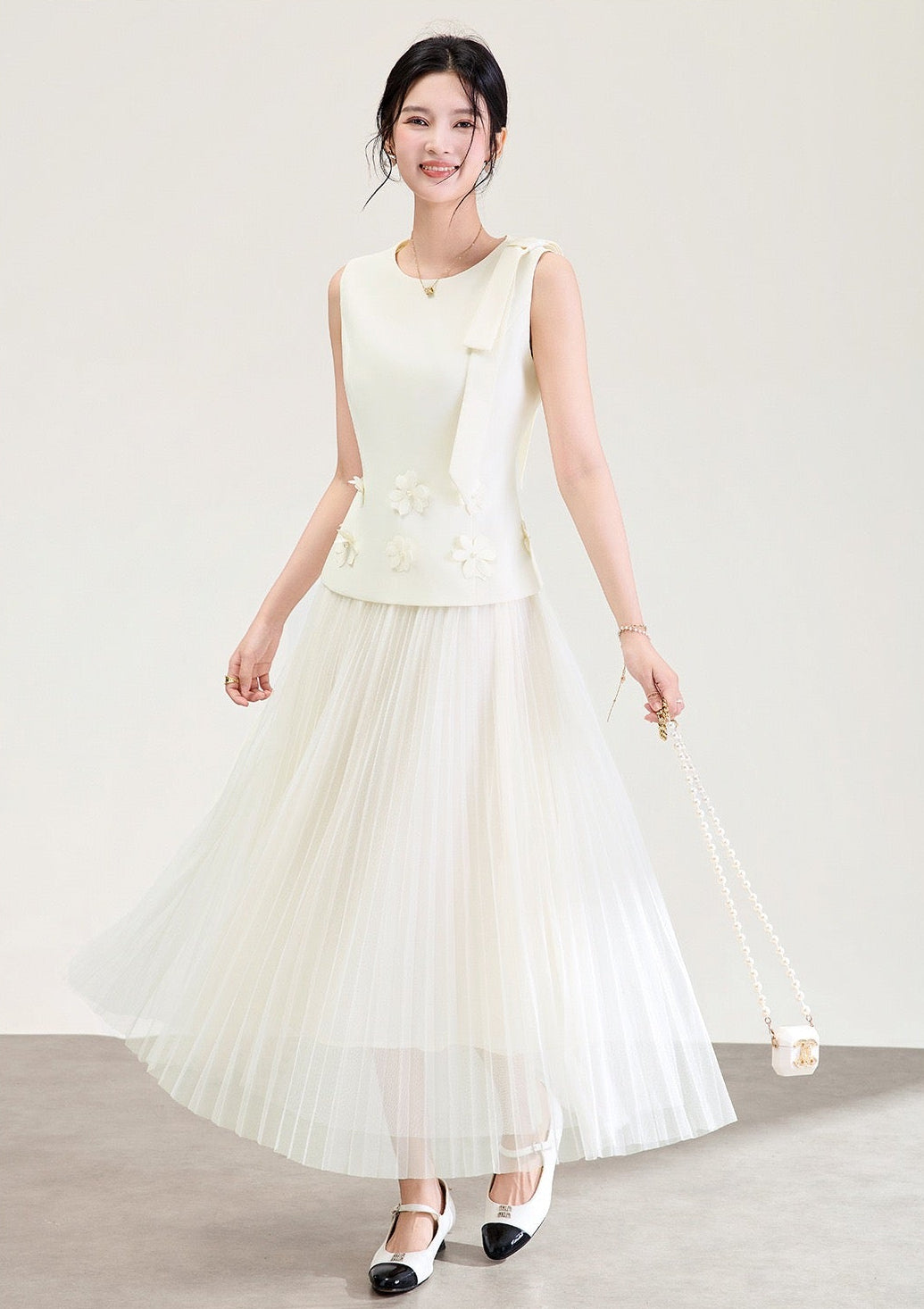 Camille Floral Tulle Skirt Set