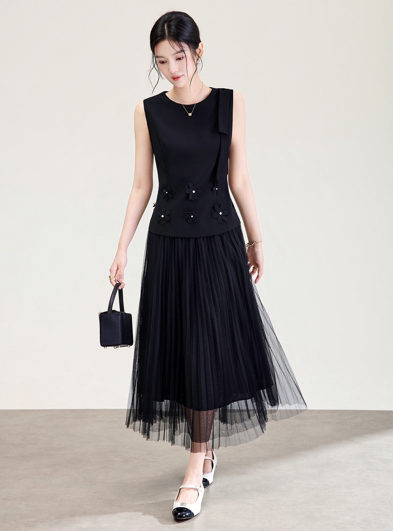 Camille Floral Tulle Skirt Set
