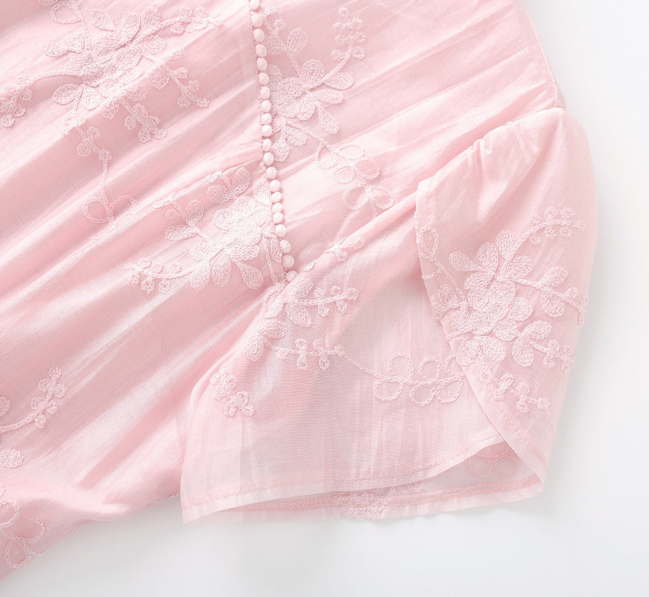 Celeste Nakışlı Tencel Midi Elbise