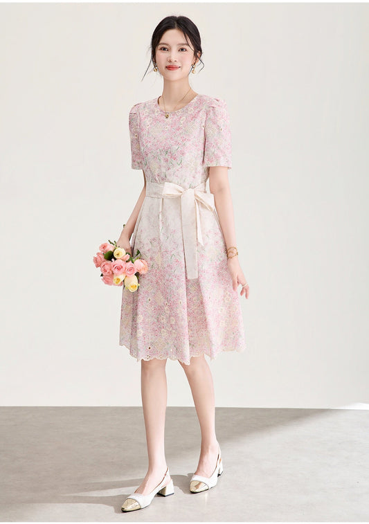 Adeline Embroidered Floral  Dress