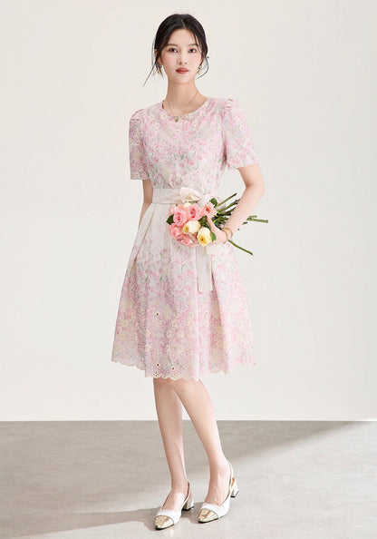 Adeline Embroidered Floral  Dress