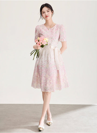 Adeline Embroidered Floral  Dress