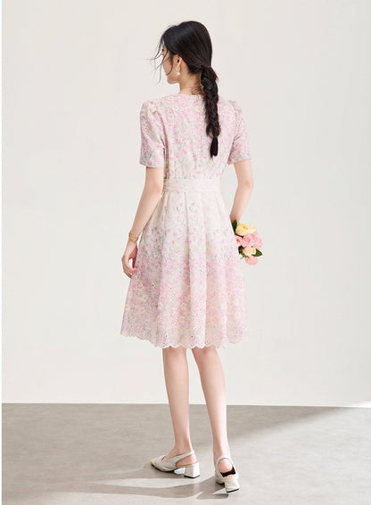 Adeline Embroidered Floral  Dress