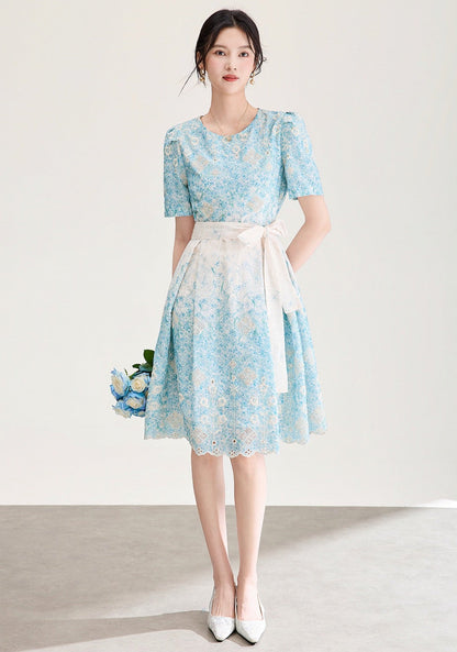 Adeline Embroidered Floral  Dress