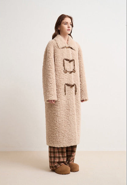 Evelisse Uzun Shearling Kaban