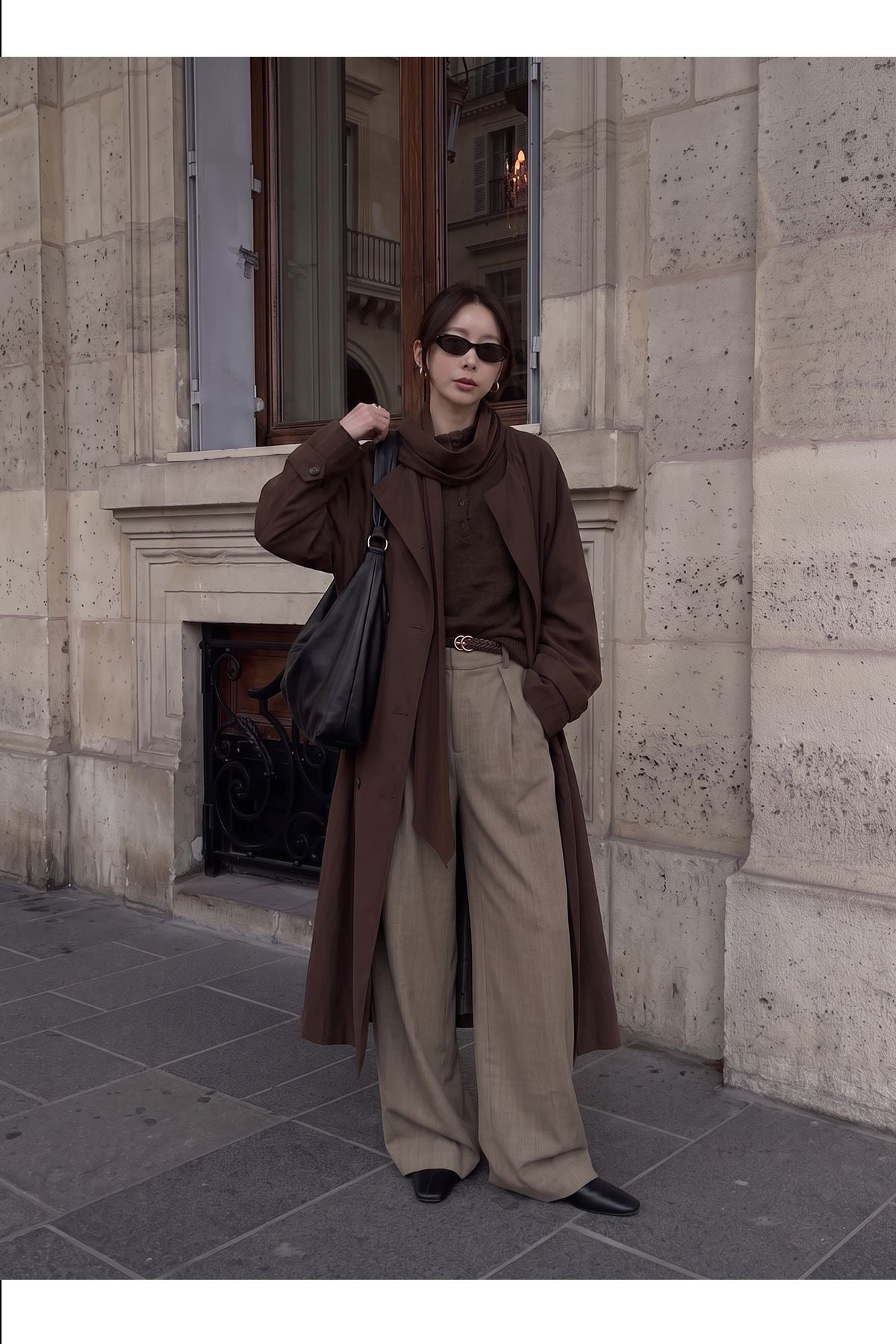 Elowyn Oversize Uzun Trençkot