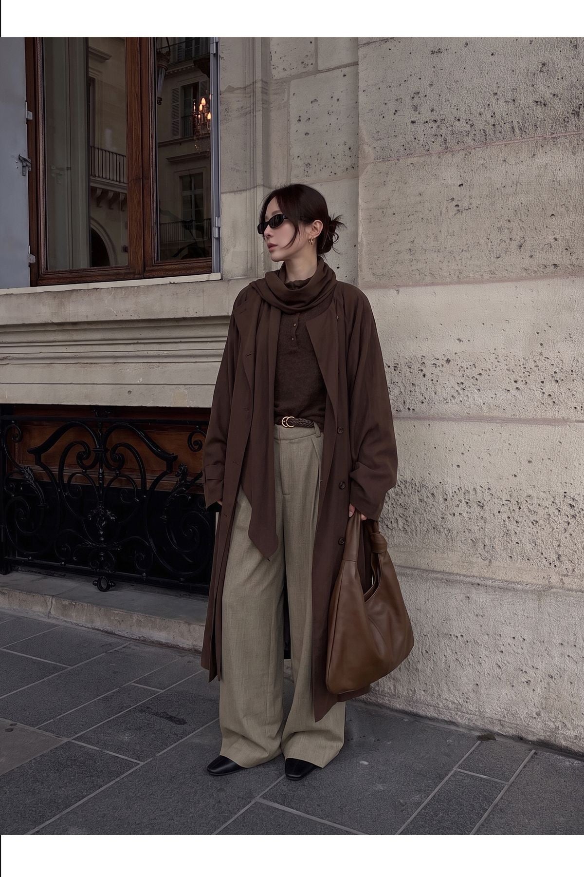 Elowyn Oversize Uzun Trençkot