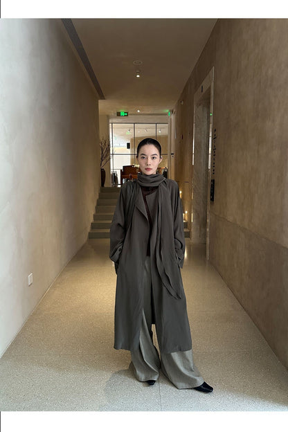 Elowyn Oversize Uzun Trençkot