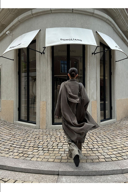 Elowyn Oversize Uzun Trençkot