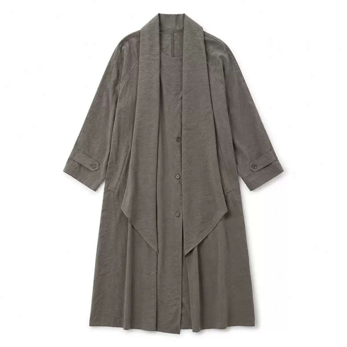 Elowyn Oversize Uzun Trençkot