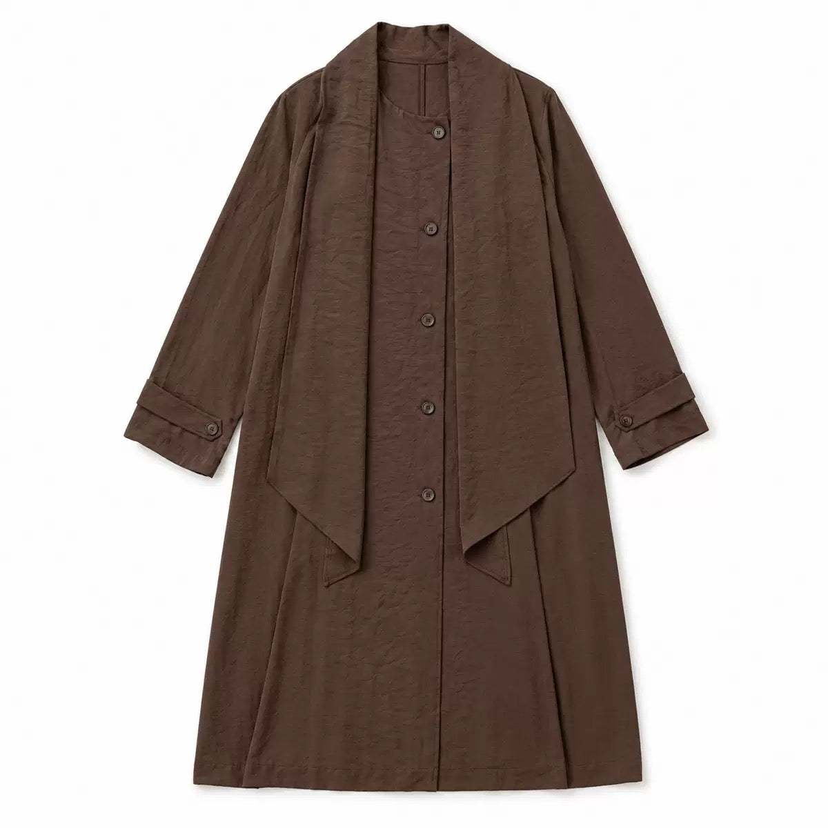 Elowyn Oversize Uzun Trençkot