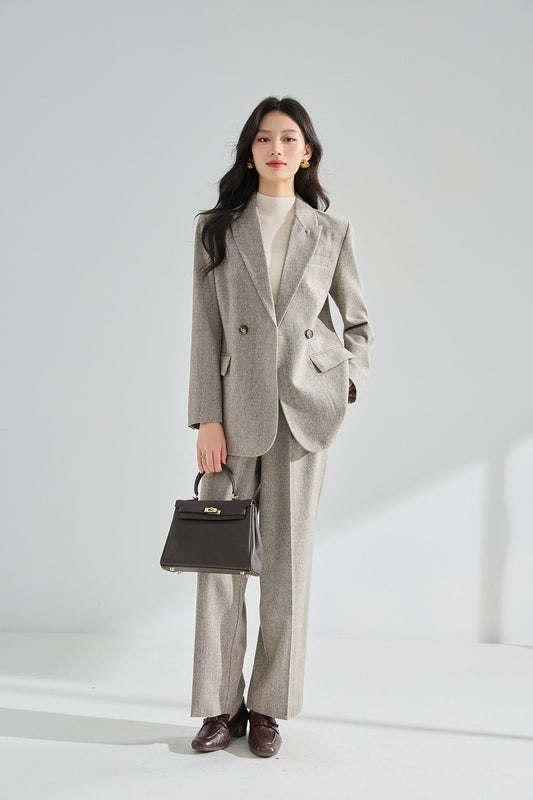 Arden Yün Karışımlı Blazer & Pantolon Takım
