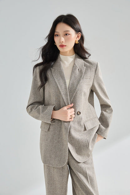 Arden Yün Karışımlı Blazer & Pantolon Takım