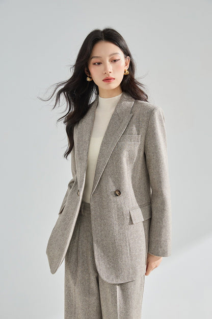 Arden Yün Karışımlı Blazer & Pantolon Takım