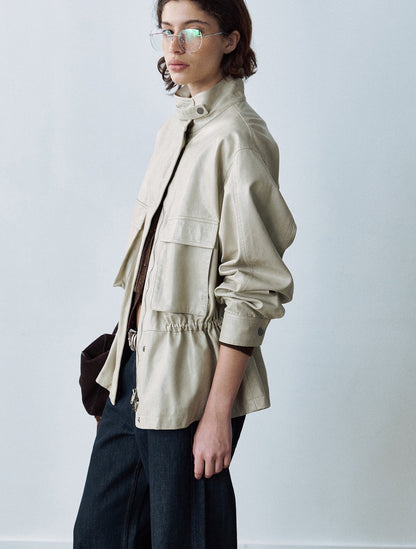 Arden Oversize Dik Yaka Ceket