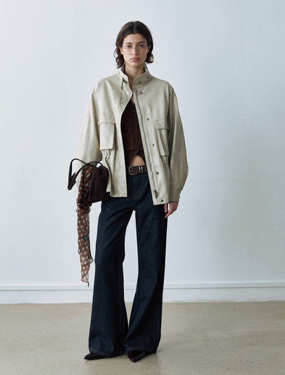Arden Oversize Dik Yaka Ceket