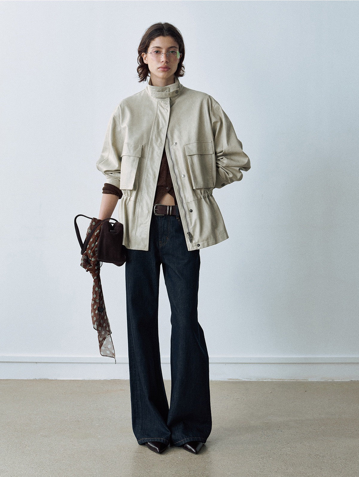 Arden Oversize Dik Yaka Ceket