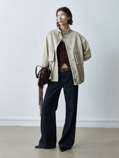 Arden Oversize Dik Yaka Ceket