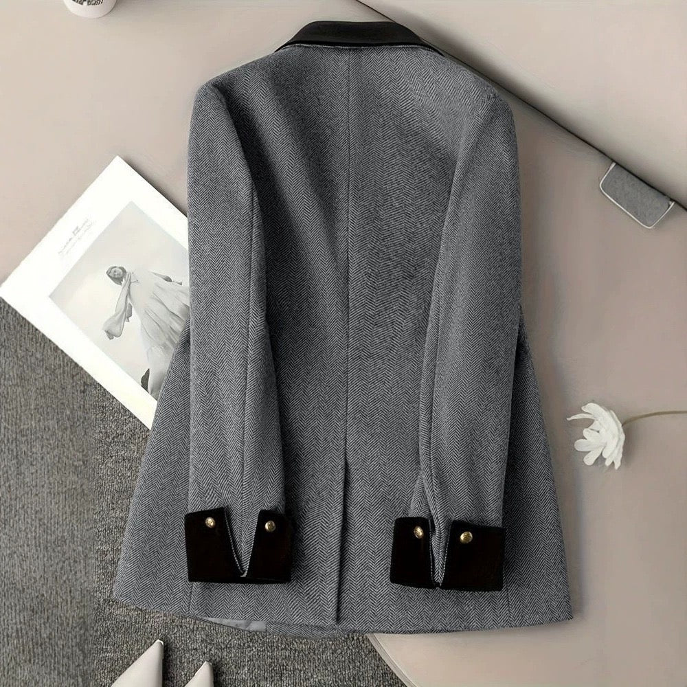 Camille Kruvaze Uzun Blazer Ceket