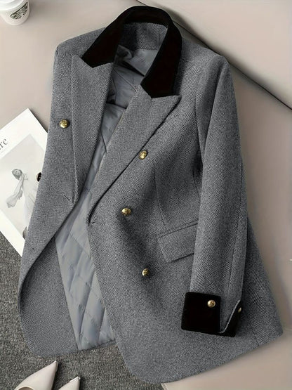 Camille Kruvaze Uzun Blazer Ceket