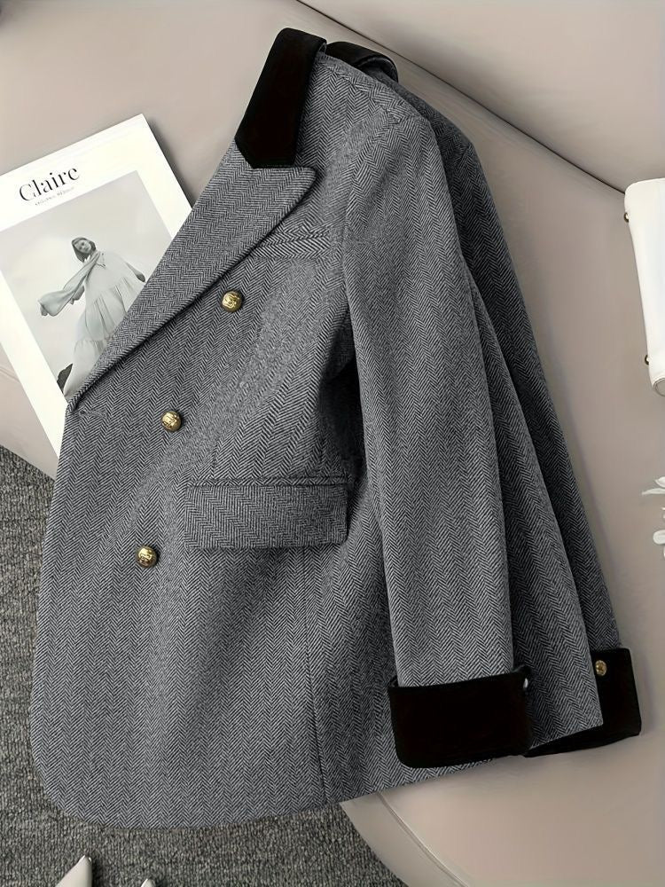 Camille Kruvaze Uzun Blazer Ceket