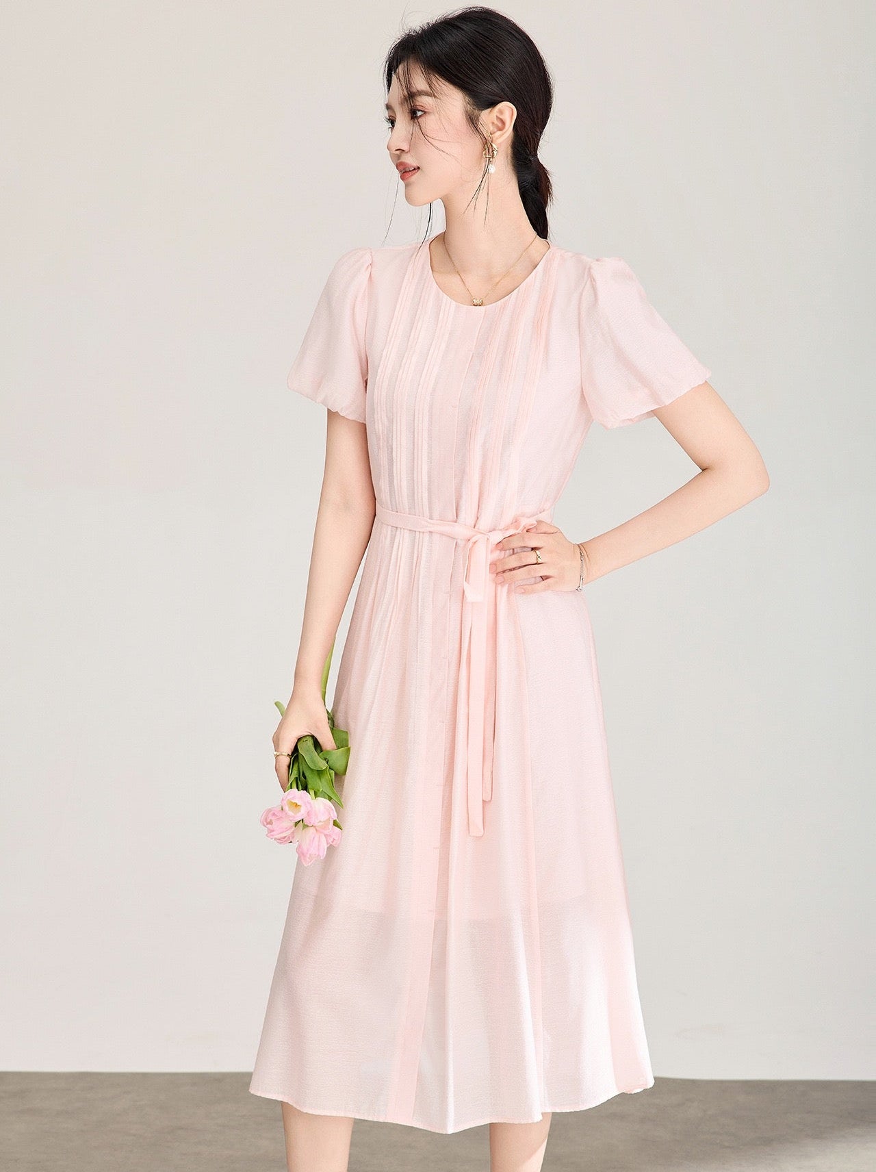 Isabelle Zarif Midi Elbise