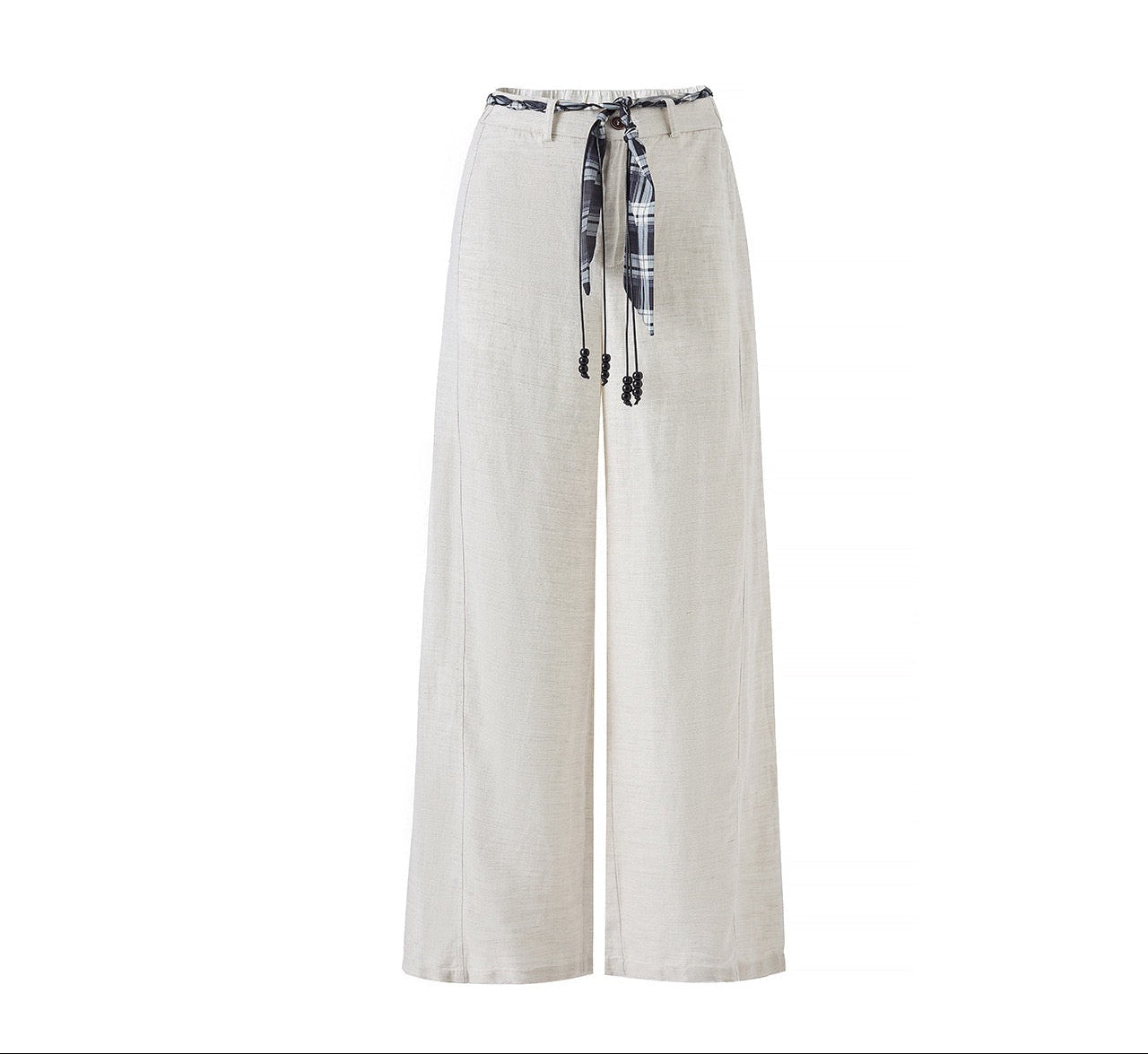 Elara Tencel Keten Karışımlı Bol Paça Pantolon