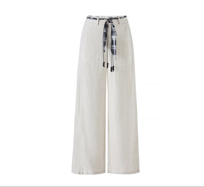 Elara Tencel Keten Karışımlı Bol Paça Pantolon