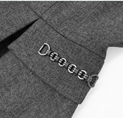 Margot Vintage Dik Yaka Midi Elbise
