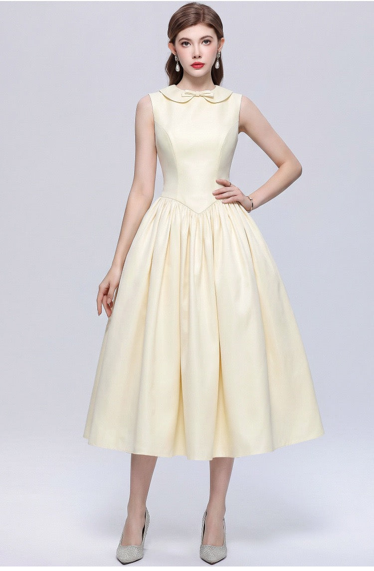 Aurelia Vintage Bebe Yaka Maxi Elbise